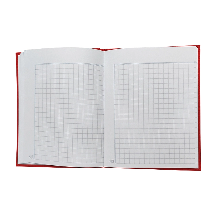 Cuaderno Escolar Tapa Dura Exito E3 19x24 48 Hojas Cuadro Grande Forrado Rojo Art.103264